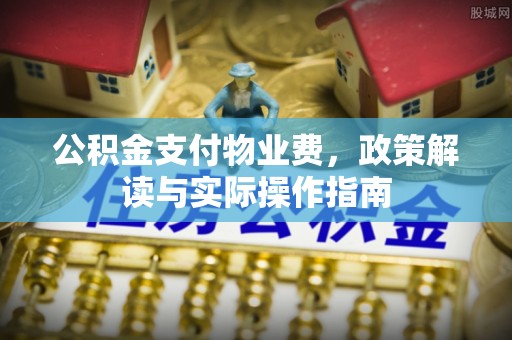 霞山公积金支付物业费，政策解读与实际操作指南