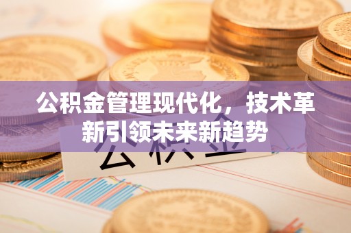 霞山公积金管理现代化，技术革新引领未来新趋势