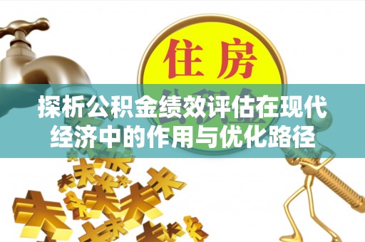 霞山探析公积金绩效评估在现代经济中的作用与优化路径