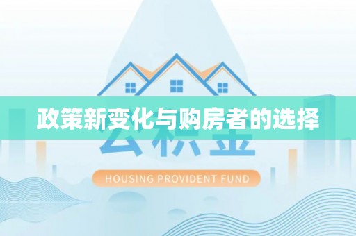 霞山政策新变化与购房者的选择