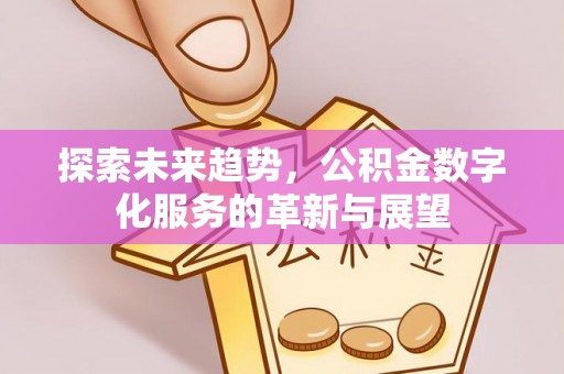 霞山探索未来趋势，公积金数字化服务的革新与展望