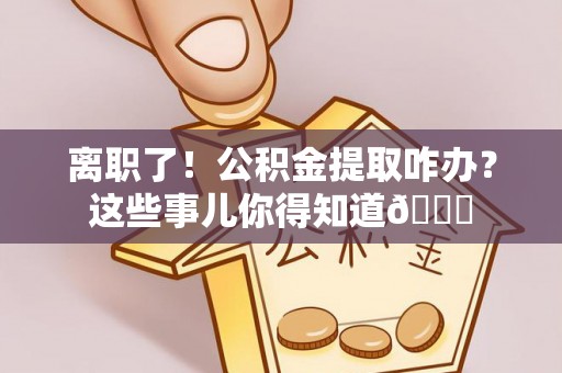霞山离职了！公积金提取咋办？这些事儿你得知道😎