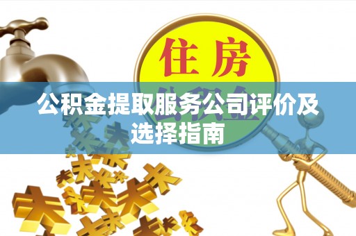 霞山公积金提取服务公司评价及选择指南
